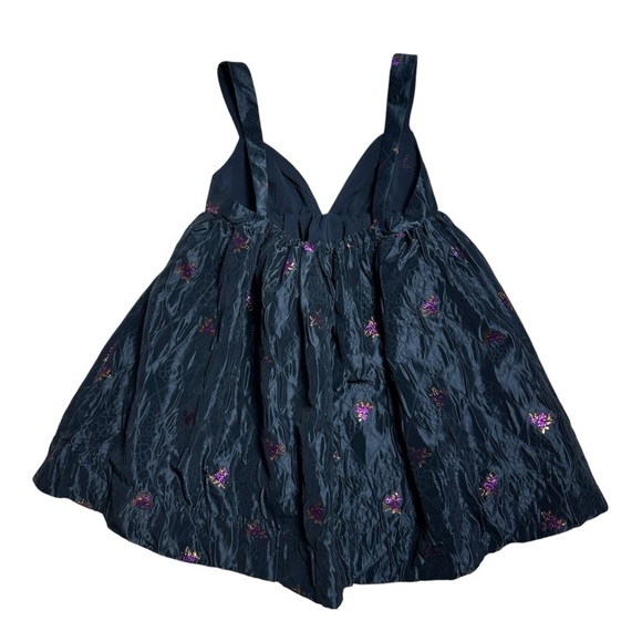 For Love & Lemons Black Floral Sachi Mini Dress Womens L - Picture 9 of 9